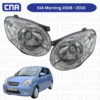 Đèn pha KIA Morning 08 10 lòng trắng Depo
